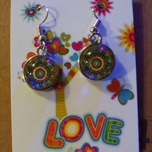 Handmade cabochon earrings